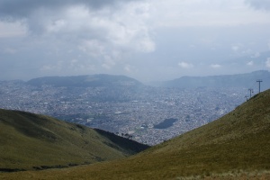 Quito desde las montañas